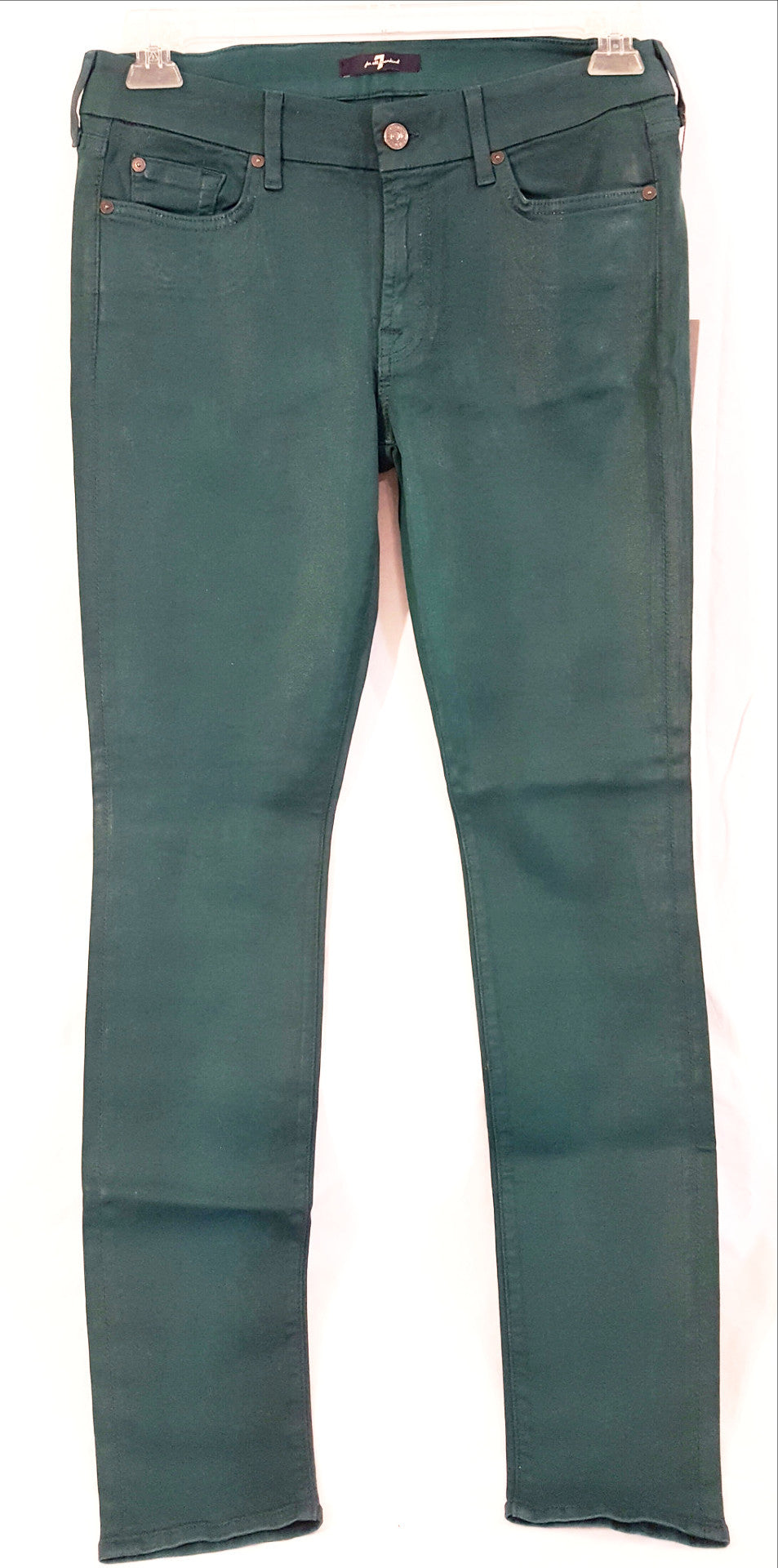 7 For All Mankind Gwenevere Coated Skinny Jeans-New