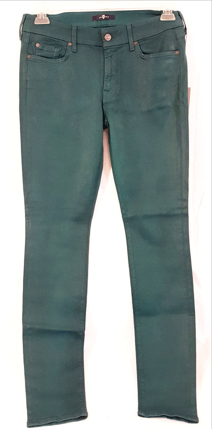 7 For All Mankind Gwenevere Coated Skinny Jeans-New
