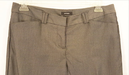 Charcoal Pinstriped Dress Slacks