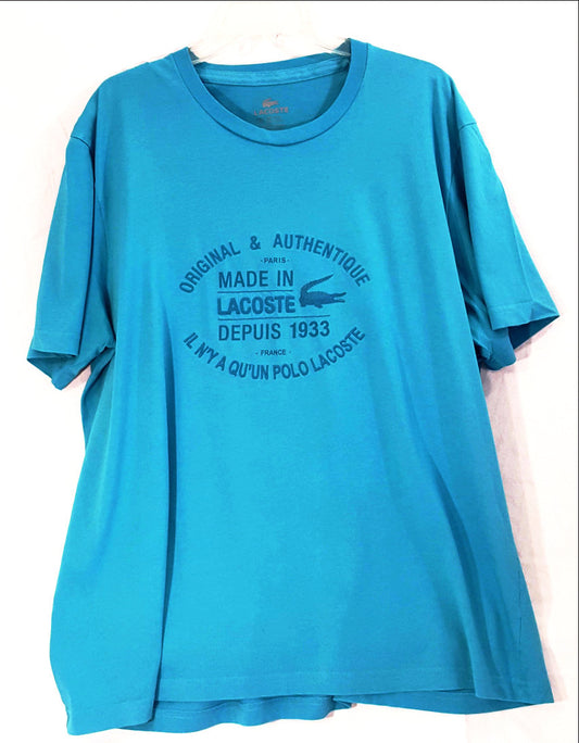 Turquoise Crew Neck Short Sleeve T-Shirt