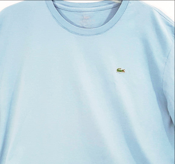 Light Blue Crew Neck Short Sleeve T-Shirt