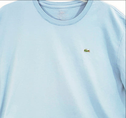 Light Blue Crew Neck Short Sleeve T-Shirt