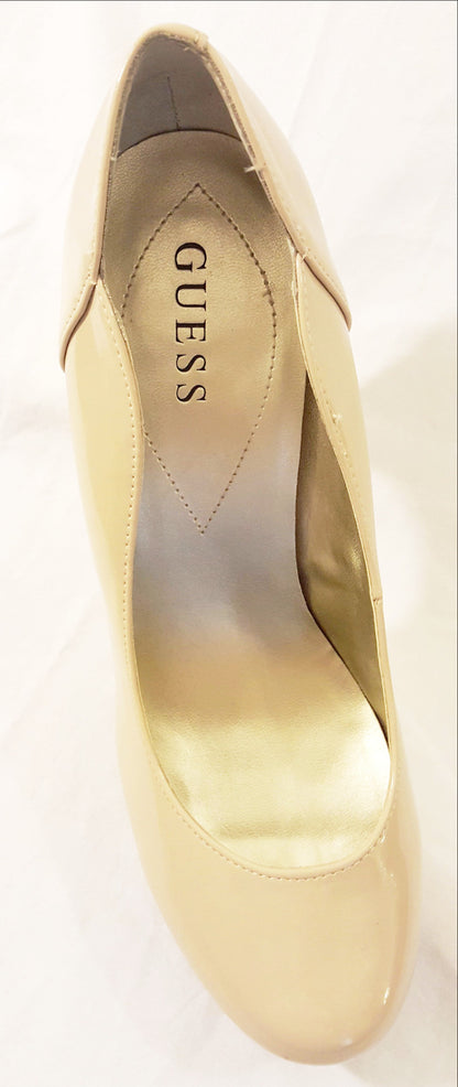 Guess Nude Patent Leather Pumps