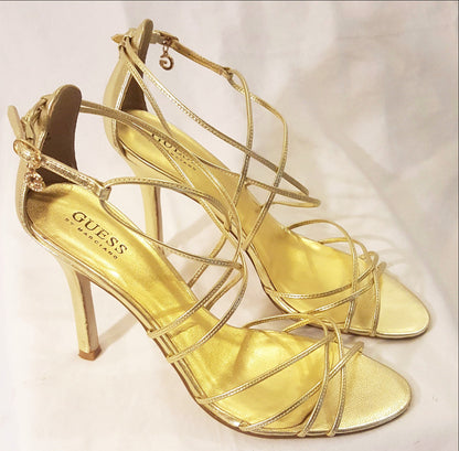 Guess Gold Strap Sandals