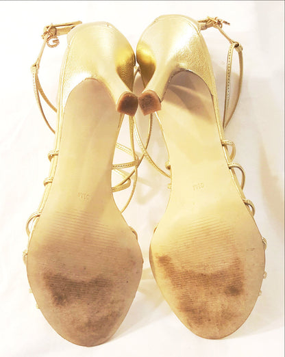 Guess Gold Strap Sandals