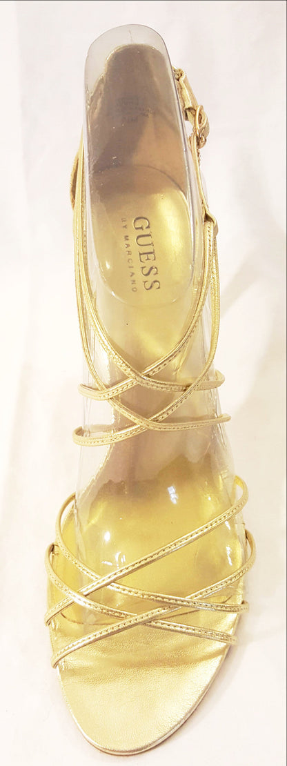 Guess Gold Strap Sandals