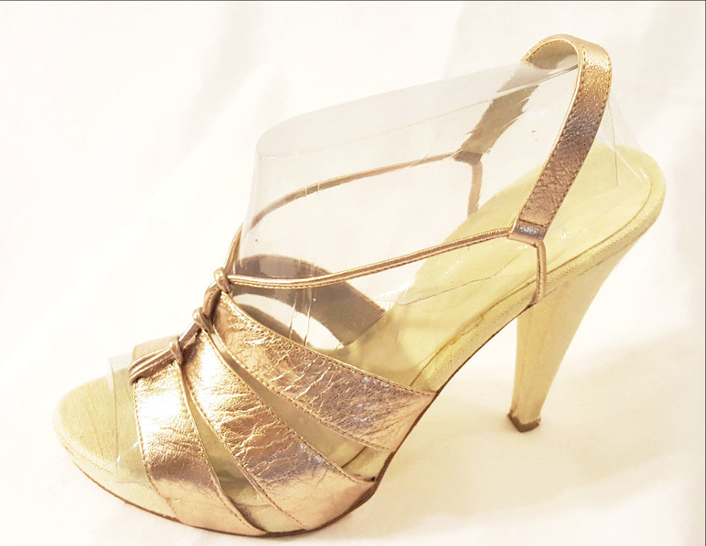 Joey Women’s Rose Gold Heels Metallic Pumps