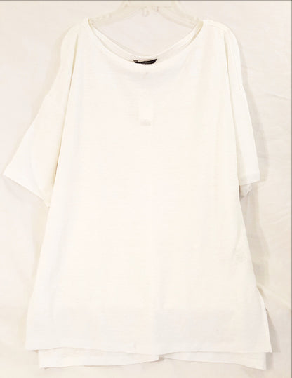 White Boyfriend T-Shirt-New