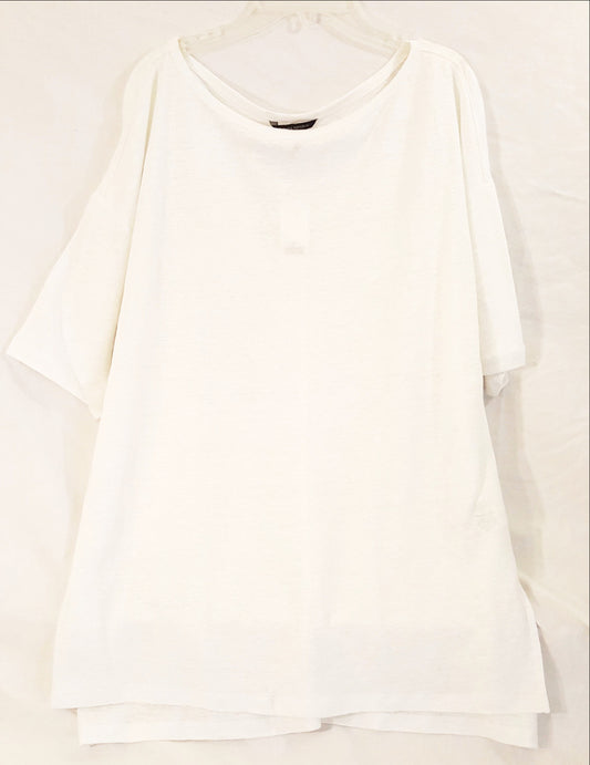 White Boyfriend T-Shirt-New