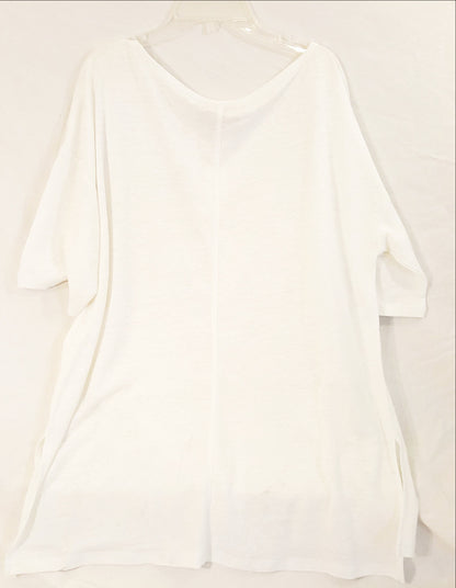 White Boyfriend T-Shirt-New