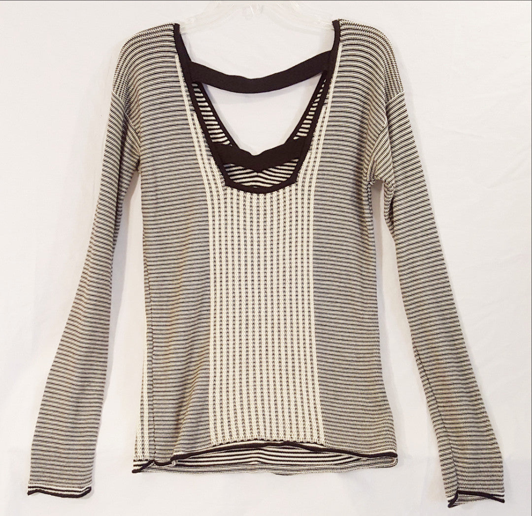 Black and Cream Armani Exchange Sweater-New