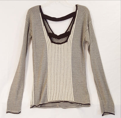 Black and Cream Armani Exchange Sweater-New