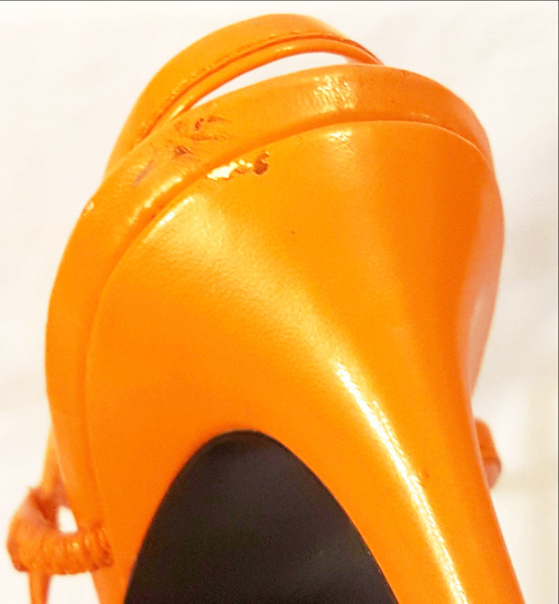 Orange Nine West Sandals