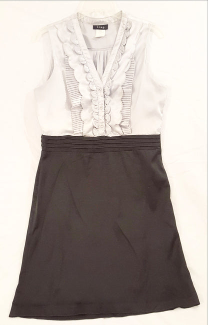 Silver and Black Short Dress