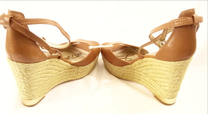 Sam Edelman Brown Wedge Sandal-New
