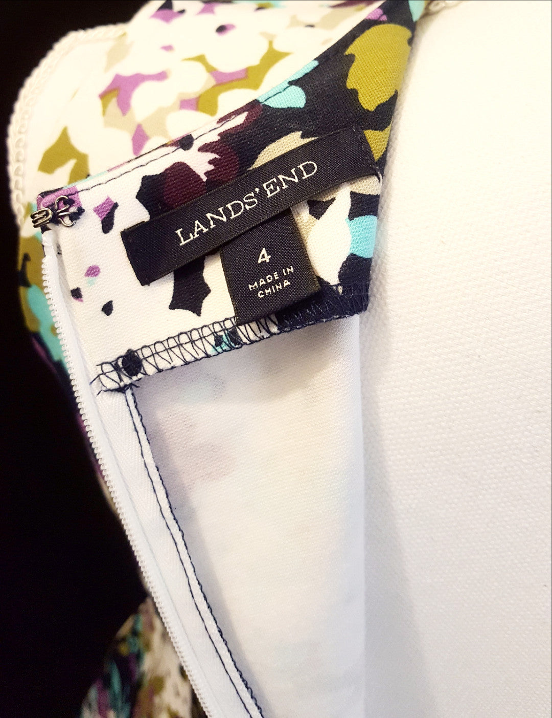 Lands End Multi Colored Dress