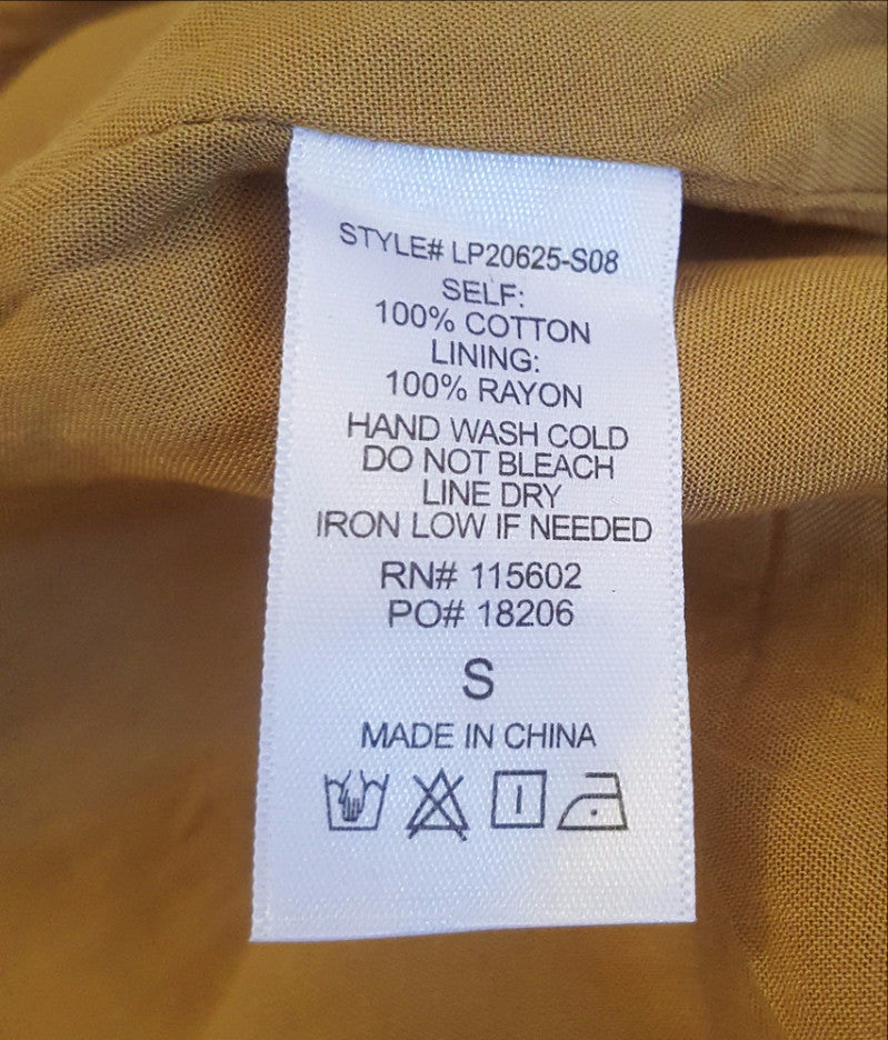 Lush V-Neck Carmel Short Romper-New