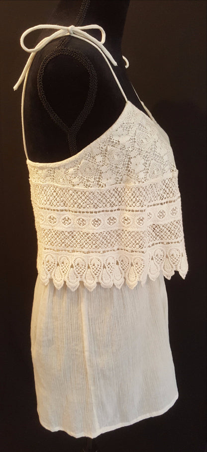 Top Shop Cream Short Romper-New