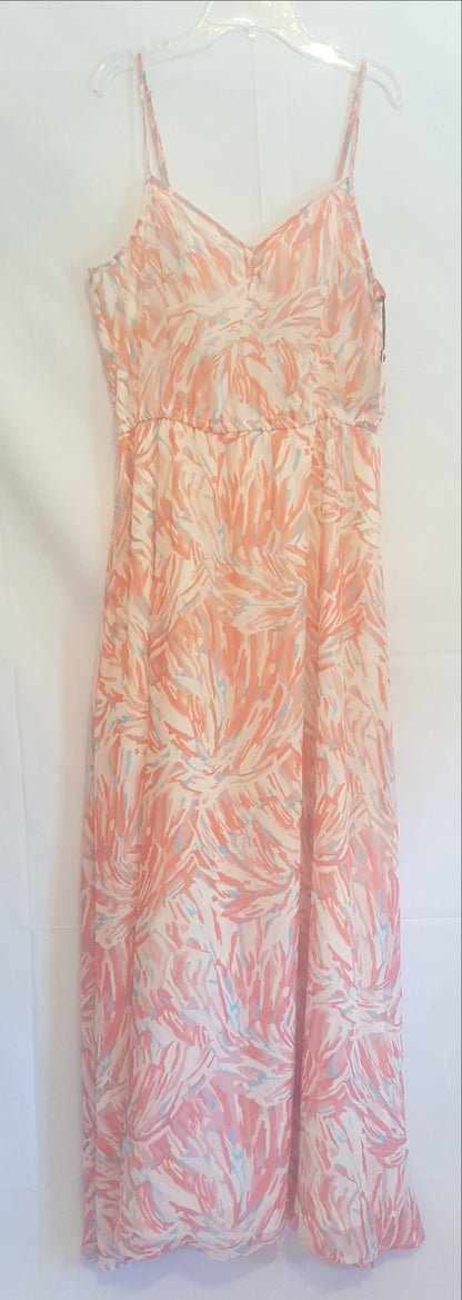 Jack By BB Dakota Multicolor Chiffon Maxi Dress-New