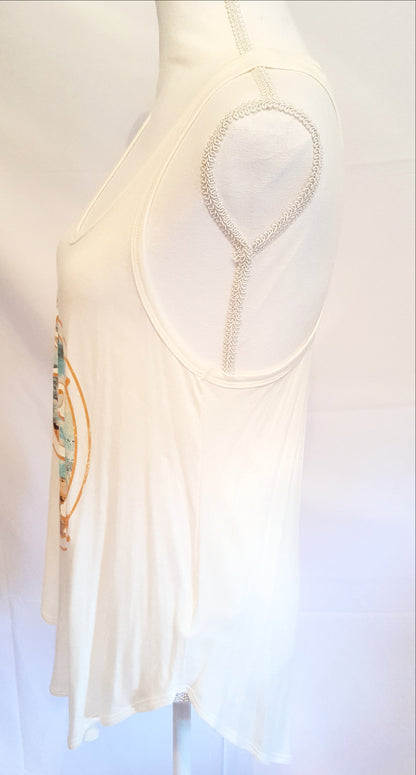 Rock And Roll Cream Tank-New