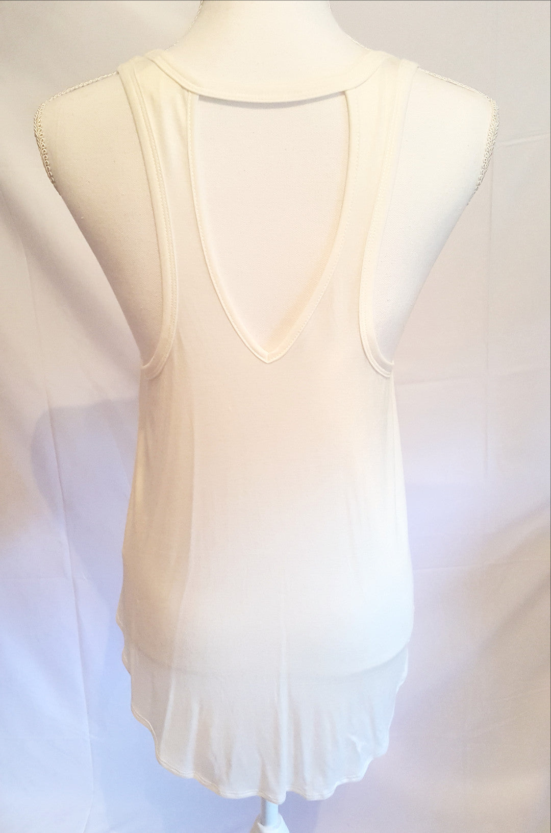 Rock And Roll Cream Tank-New