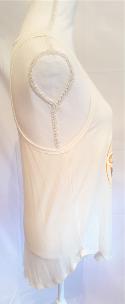 Rock And Roll Cream Tank-New